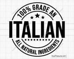 100% Grade a Italian Svg Png