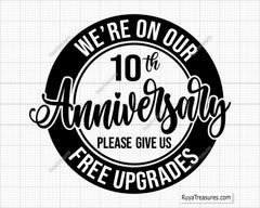 10th Anniversary Svg