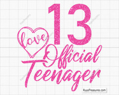 Official Teenager Svg