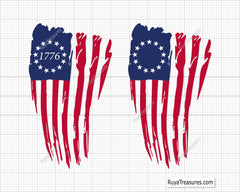 13 Star Betsy Ross Flag Svg Png