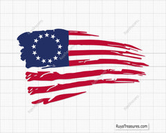 13 Star Betsy Ross Flag Svg Png