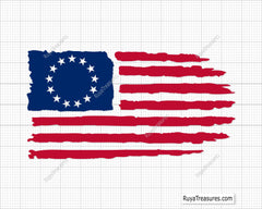 13 Star Betsy Ross Flag Svg Png