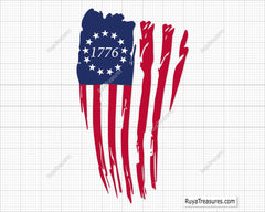 13 Star Betsy Ross Flag Svg Png