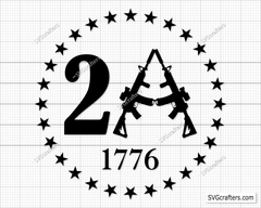 2nd Amendment 1776 Svg Png, Military Svg, We The People Svg