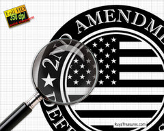 US Flag 2nd Amendment Protect Yourself Svg Png, 2A Second Amendment Svg