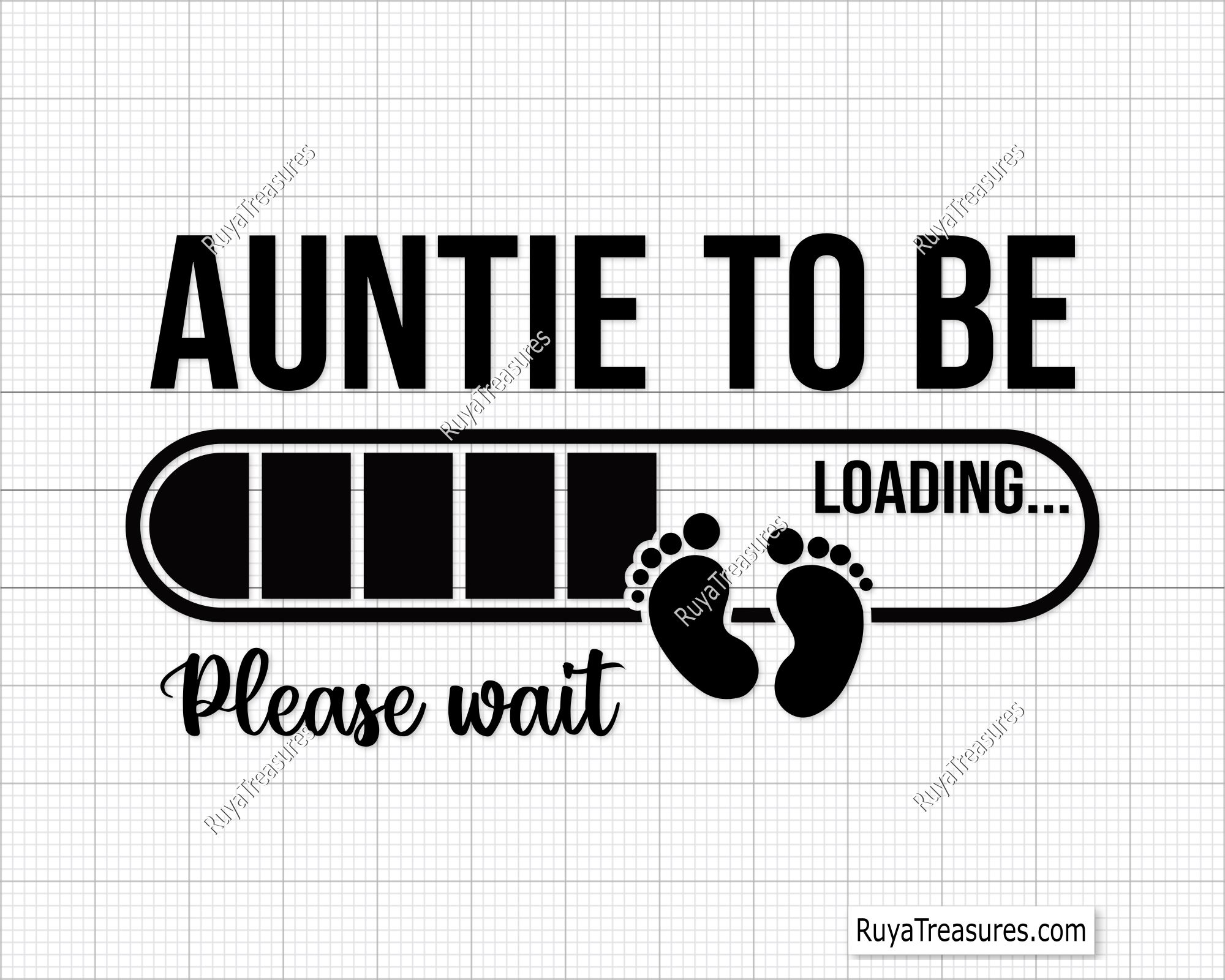 Auntie to Be Svg, Auntie Est Svg, Promoted to Auntie Svg, Auntie Svg