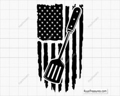 Barbecue Flag SVG, BBQ SVG, Patriotic BBQ SVG, Grilling SVG, Barbecue SVG