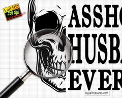 Best Asshole Husband Ever Skull Svg Png, Skull Svg, Wife Svg