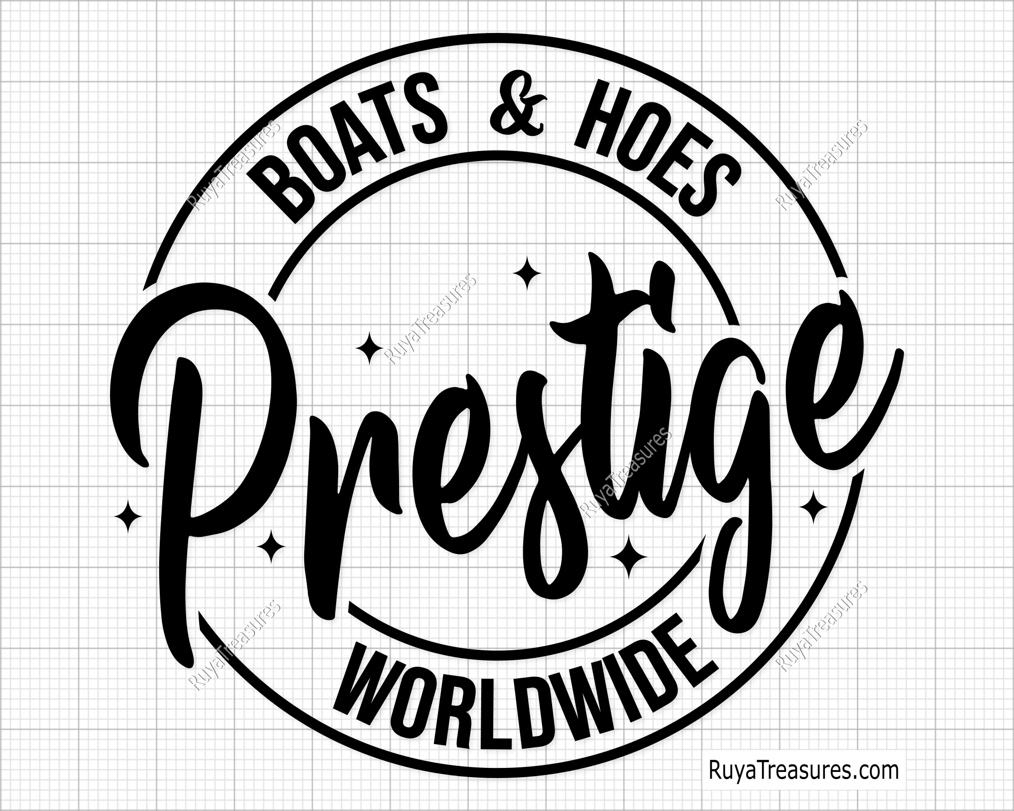 Boats and Hoes Prestige Worldwide Svg, Funny Movie Svg, Comedy Svg