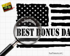 Best Bonus Dad Ever US Flag Svg, Bonus Dad Svg Png, Stepdad Svg