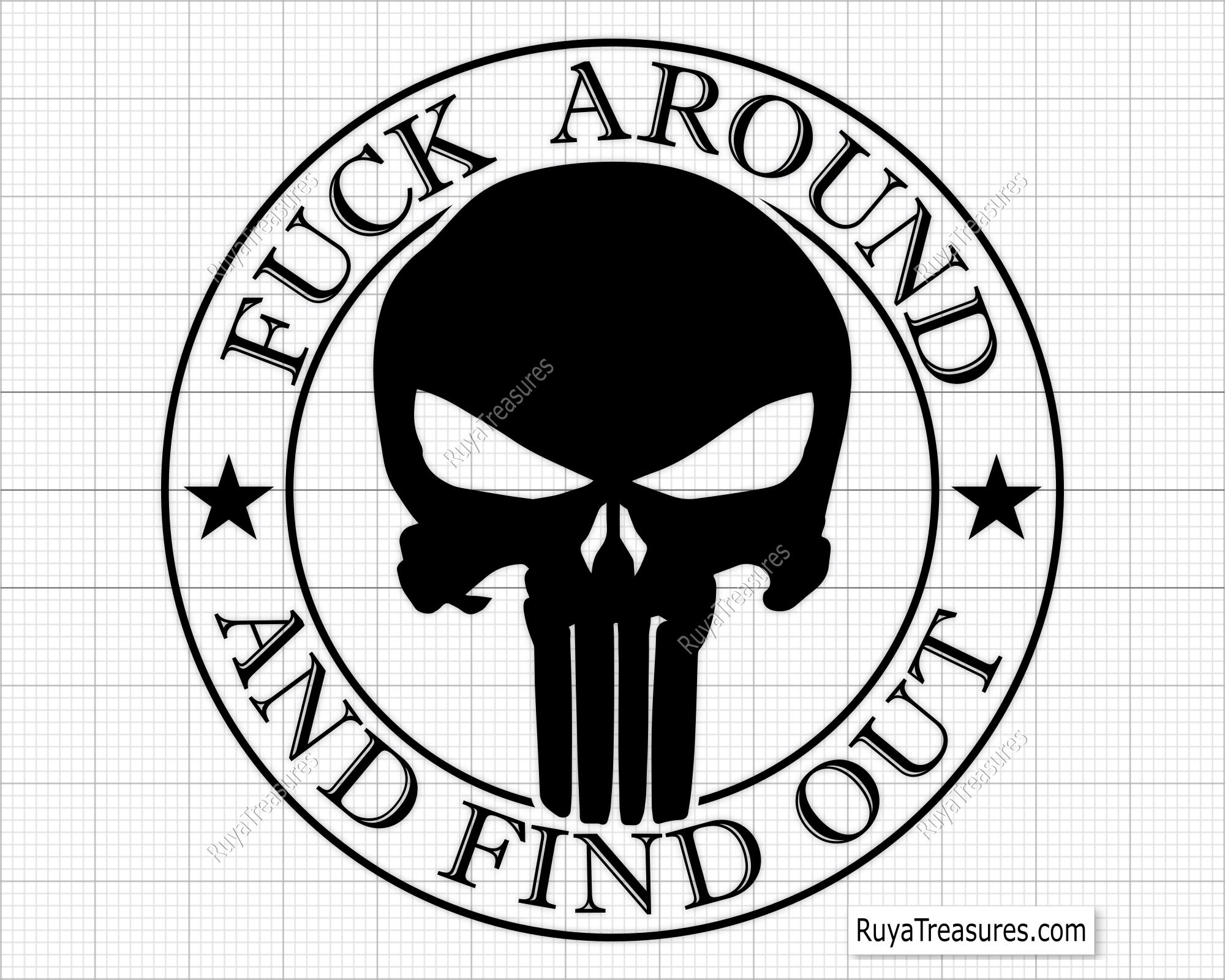 The Punisher FAAFO Svg Png