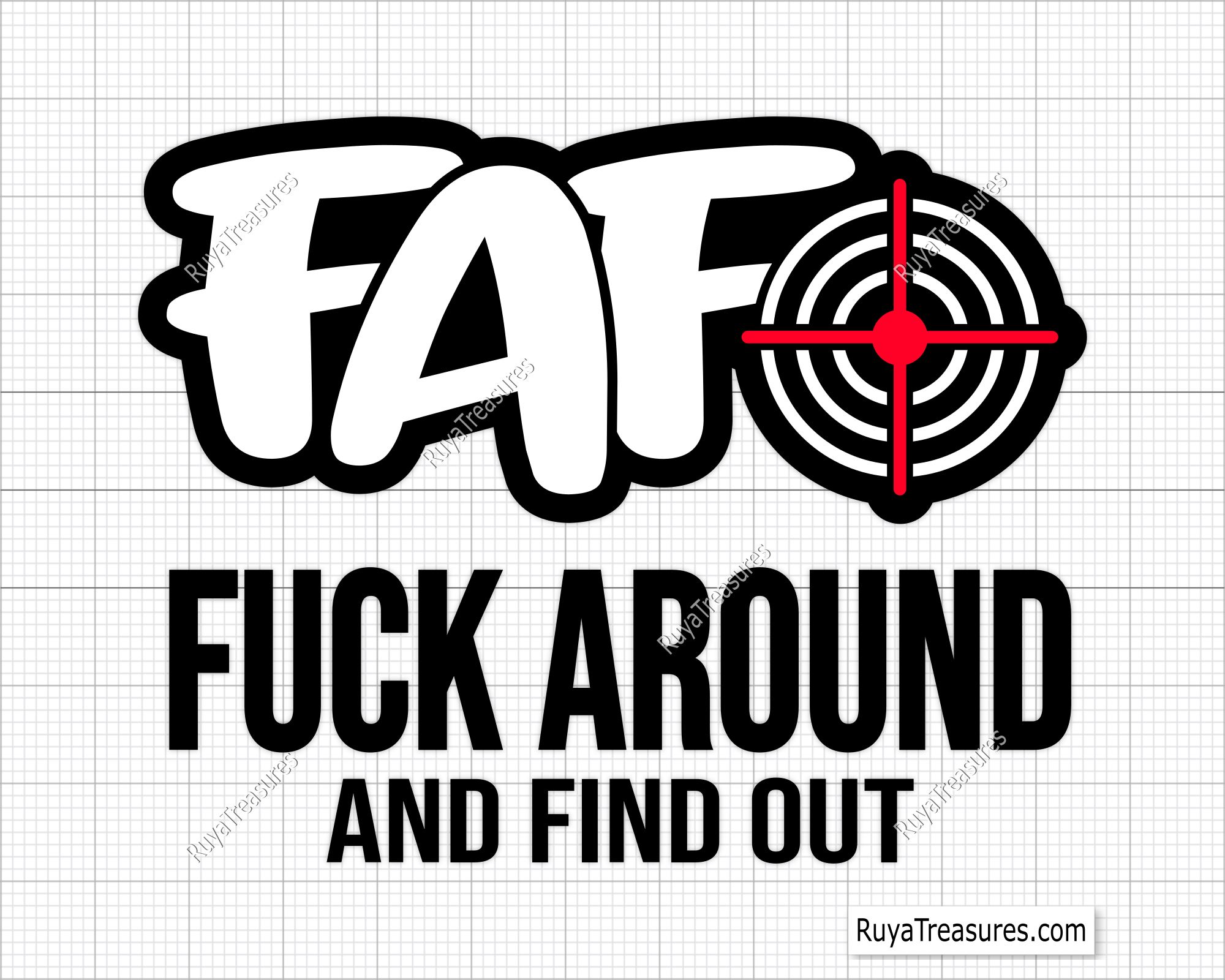 FAFO Fuck Around Find out Crosshair Svg