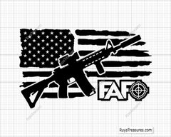 FAAFO Fuck Around and Find out Flag Svg Png