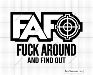 Free FAAFO Fuck Around Find out Crosshair Svg