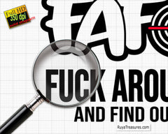 FAFO Fuck Around Find out Crosshair Svg, FAAFO Crosshair Svg, 2nd Amendment Svg