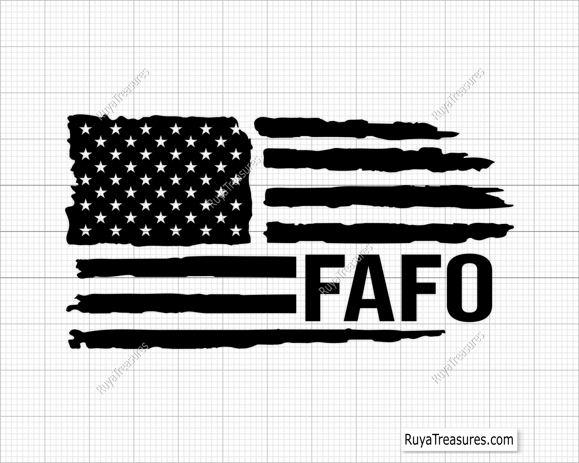 FAAFO American Flag Svg