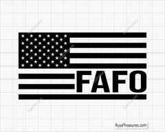 FAAFO American Flag Svg