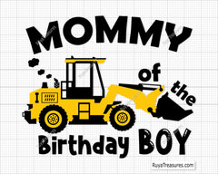 Birthday Family Svg, I'm and Digging It Construction Birthday Svg, Excavator Svg