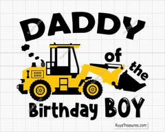 Birthday Family Svg, I'm and Digging It Construction Birthday Svg, Excavator Svg