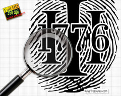 3 Percenter 1776 Fingerprint SVG PNG | Patriotic Digital Design