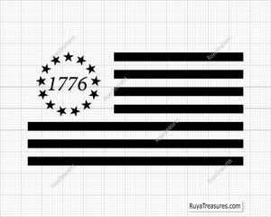 Free Betsy Ross 1776 Flag Svg Png