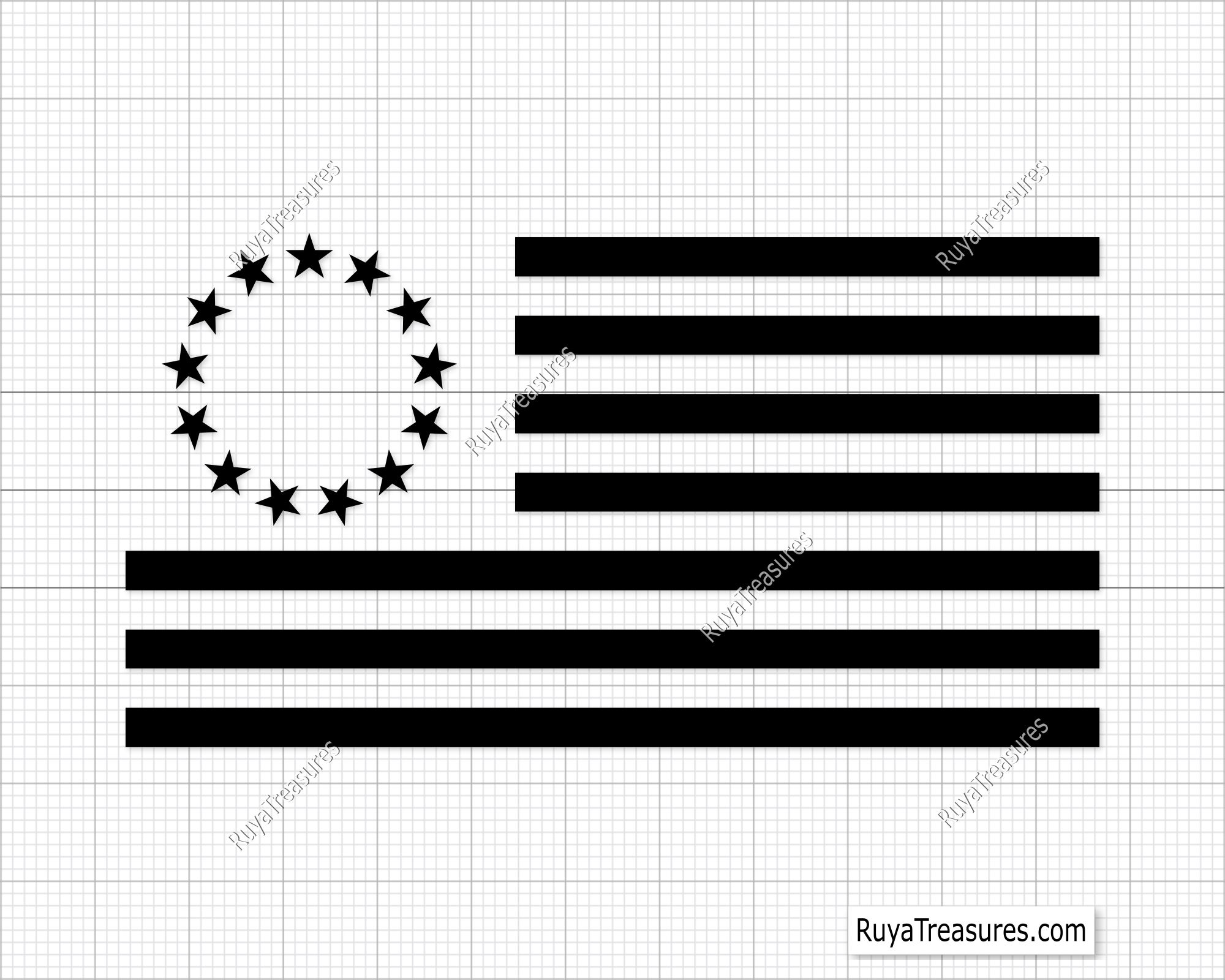 FREE Download Betsy Ross Flag svg