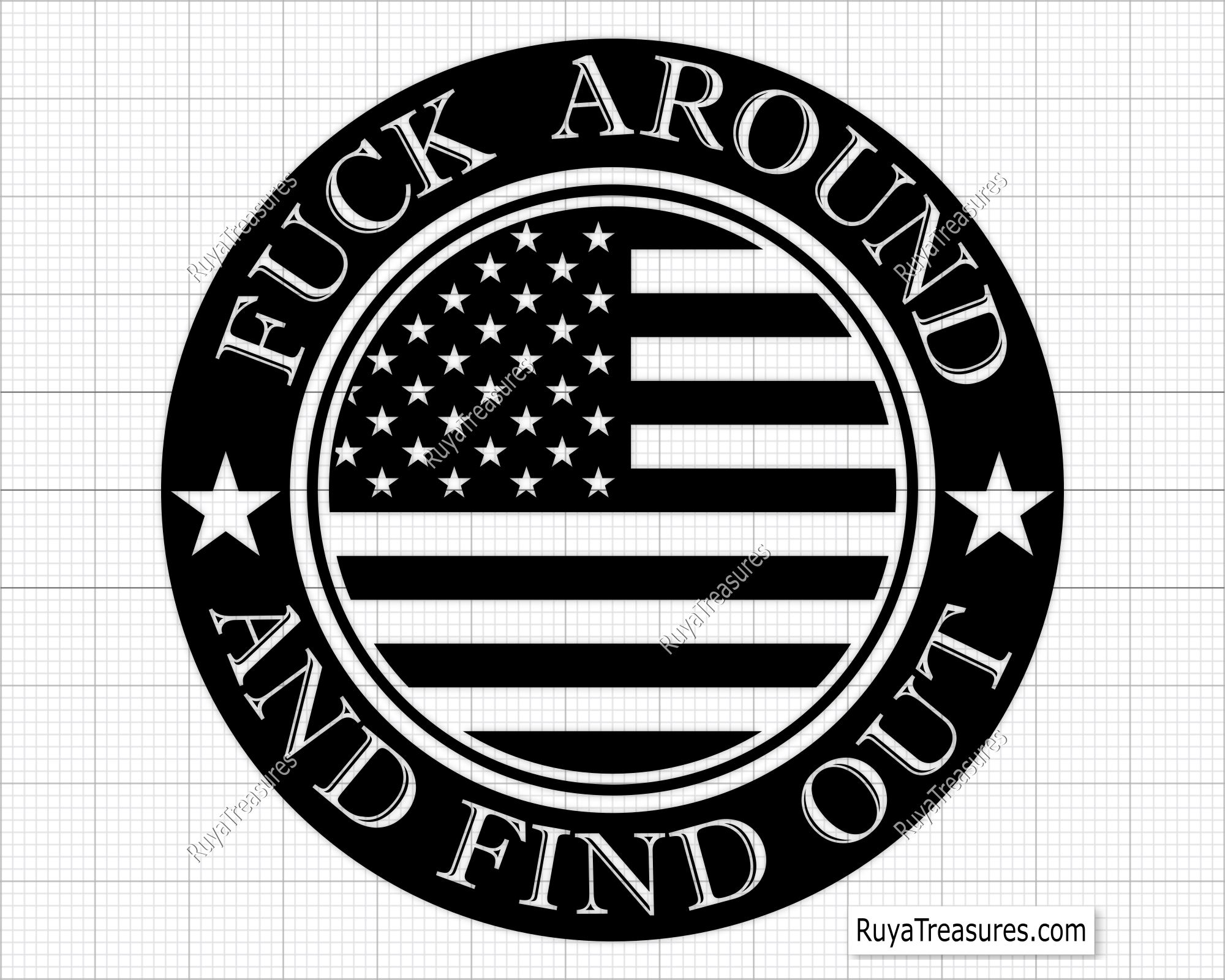 Free FAAFO American Flag Svg Png