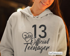 Julie 13 Official Teenager Svg, 13th Birthday Svg, Birthday Girl Svg