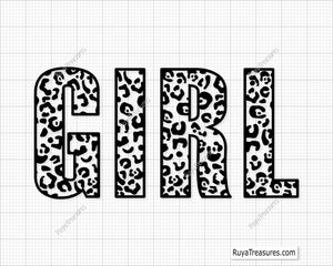 Leopard GIRL SVG