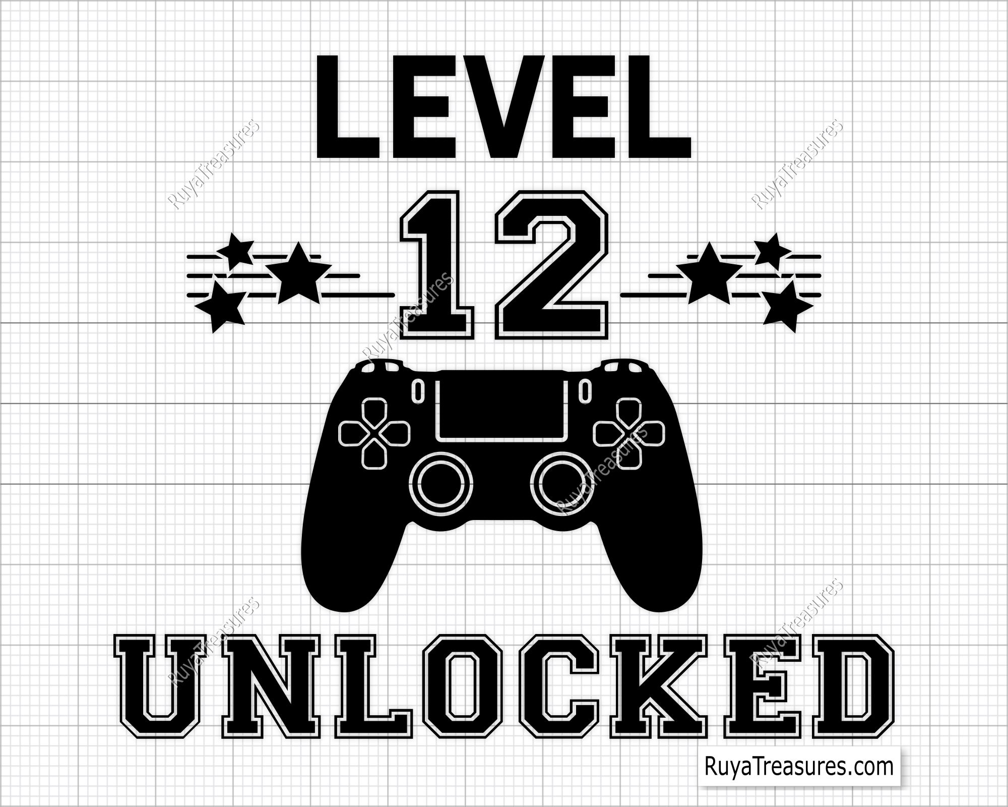 Level 12 Unlocked Svg