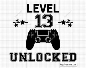 Level 13 Unlocked Svg