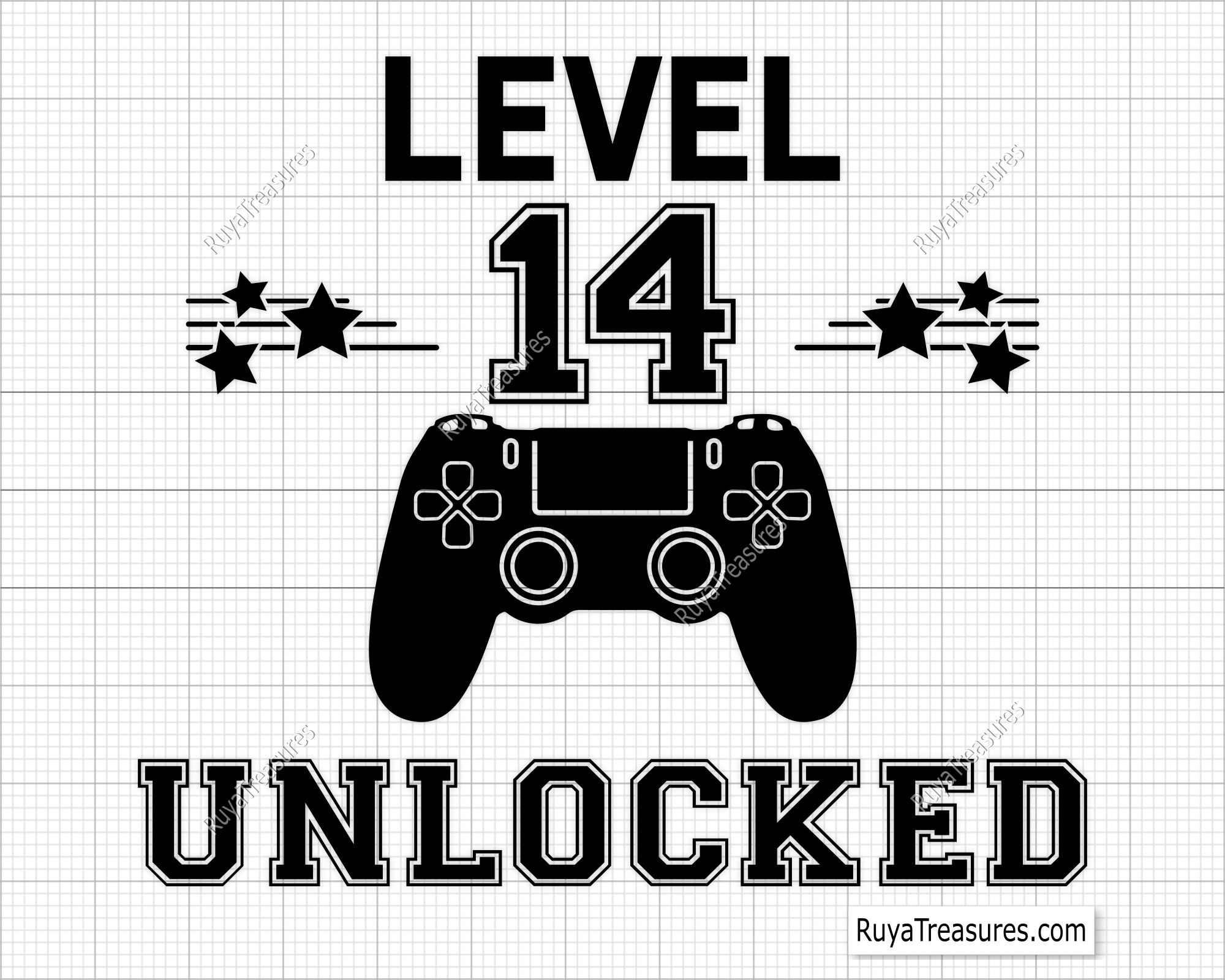 Level 14 Unlocked Svg