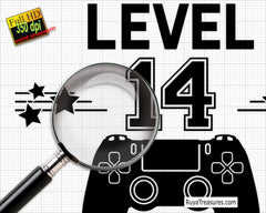 Level 14 Unlocked Svg, 14th Birthday Svg, My 14th Birthday Svg