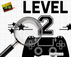 Level 2 Unlocked Svg, 2nd Birthday Svg, My 2nd Birthday Svg