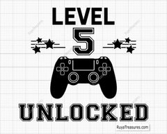 Level 5 Unlocked Svg