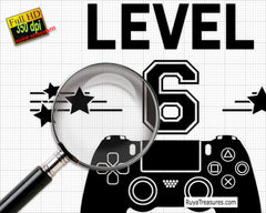 Level 6 Unlocked Svg, 6th Birthday Svg, My 6th Birthday Svg