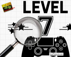 Level 7 Unlocked Svg, 7th Birthday Svg, My 7th Birthday Svg