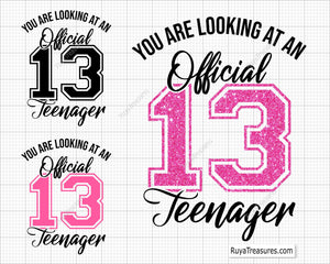 13 Official Teenager svg