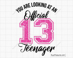 13 Official Teenager svg