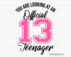 13 Official Teenager svg