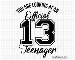 13 Official Teenager svg