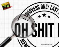 Oh Shit Kit Hangovers Last a Day Svg, Funny Hangover Svg, Hangover Kit Svg