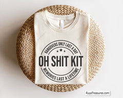 Oh Shit Kit Hangovers Last a Day Svg, Funny Hangover Svg, Hangover Kit Svg