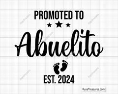 Promoted to Abuelito Svg 