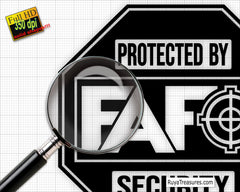 FAAFO Protected by Fuck Around and Find out Security Svg, 2nd Amendment Svg