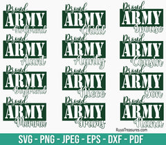 Proud Army Family Svg Png, Army Mom Svg, Army Svg, Army Wife Svg, Military Svg