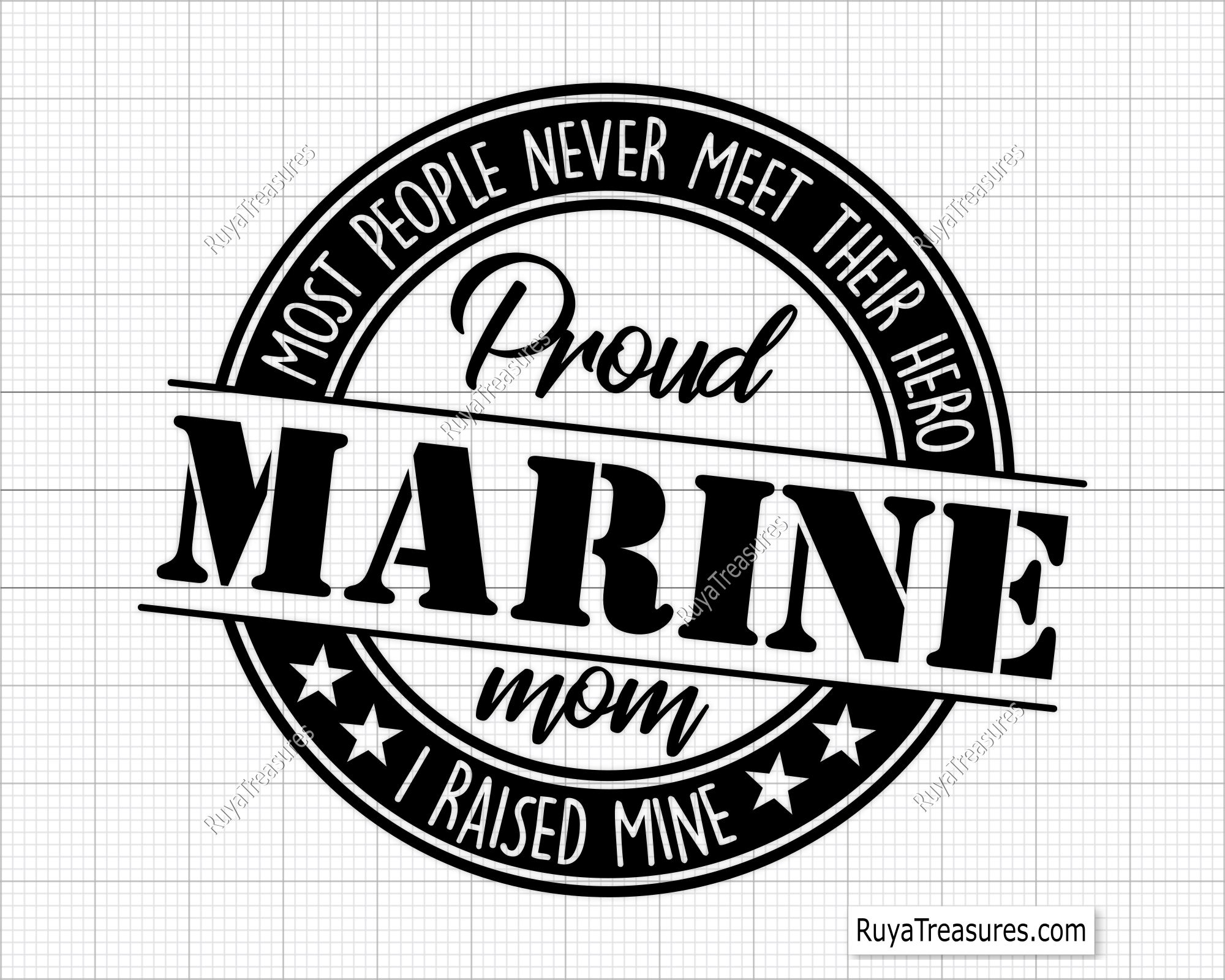 Proud Marine Mom Svg Png