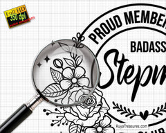 Free Proud Member Of The Badass Stepmoms Club svg, Badass Stepmom svg