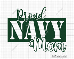 Proud Navy Mom Svg Png