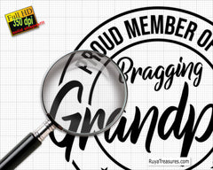 Proud member of the Bragging Grandpa’s Club svg, Grandpa svg